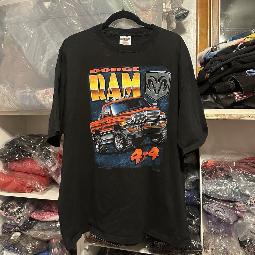Men’s Vintage 1997 Dodge Ram Truck T Shirt Size XL Black